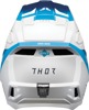 Thor Fleet Storm Helmet Gloss White/Navy/Blue M - MX helmet with ERT tech, gloss white/navy/blue