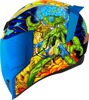 ICON Airflite Bugoid Blitz Helmet XL Multi-Color - Full-face helmet with glow-in-the-dark graphics