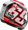 Arai Corsair-X Nicky Reset Helmet Frost XL - Premium full-face helmet with Nicky Reset graphic