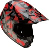 Youth Rise Camo Full Face Offroad Helmet Multi/Red Y-Small