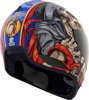 ICON Domain Revere Helmet - Medium, Blue/Red/White - Full-face helmet with FRP shell