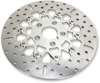 10-Button Polished Carrier Floating Brake Rotor