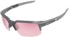 Speedcoupe Sunglasses Stone Gray w/ Coral Pink Dual Lens