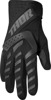 THOR Youth Spectrum Gloves Black Medium - Durable off-road youth gloves