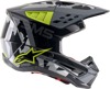 SM5 Rover Full Face Offroad Helmet Gloss Gray/Yellow Small