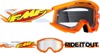 FMF PowerCore Youth Goggles Assault Gray Camo Clear Lens - Youth goggles with clear lens in gray camo