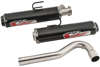 EVO U Dual Slip On Exhaust - For 14-17 Polaris Scrambler XP 1000