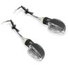 Ultra Small Mini Marker Light V Shaped - Clear Lens - Carbon Housing