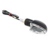 Ultra Small Mini Marker Light V Shaped - Clear Lens - Black Housing