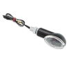 Mini Stalk Marker Light Oval - Clear Lens - Black Housing