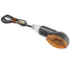 Mini Stalk Marker Light Oval - Amber Lens - Carbon Housing