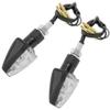 LED Turn Signals Black Narrow Arrow Head II Amber L.E.D.