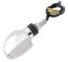 Motorcycle LED Turn Signals - Spade - Chrome - Amber L.E.D.