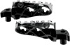 Black/Silver Hybrid Footpegs - For 03-08 Suzuki RM125 RM250