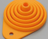 Shindy 16-821 Silicone Folding Funnel, Orange - Compact & Durable