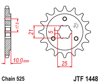 Front Steel Countershaft Sprocket - 15 Tooth 525