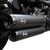 Grand National Black Slip On Exhaust - For 08-17 Harley FXDF FXDLS FXDWG