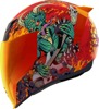 ICON Airflite Blegh MIPS Helmet Red/Green - Medium - Full-face helmet with MIPS and glow-in-the-dark design