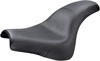 Profiler Basketweave 2-Up Seat Black Gel Lowest - For 18-20 Harley FXFB/S