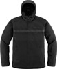 ICON PDX3 Jacket Men's M Black - Waterproof hooded riding jacket