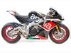 Black Center GP Slip On Exhaust - for 15-16 Aprilia RSV4 RR/RF