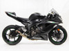 Black Center GP Race Slip On Exhaust - Kawasaki ZX6R