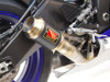 GP Race Slip On Exhaust - Black, w/ Link Pipe - For 17-21 Yamaha R6