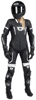 Men's Apex V1 RR Leather One-Piece Race Suit Black/White Large