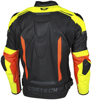 Men's Apex V1 Leather Armored Riding Jacket Fluo.Red/HiViz Medium