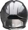 Z1R Jackal Patriot Helmet - Large, Gloss Black/Gray - Full face helmet with drop-down sun visor