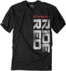 Men's Honda Ride Red Vert Tee - Honda Ride Red Vert Tee Blk Lg