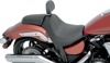 Plain Vinyl Solo Seat Black EZ Mount Low - For 11-16 Yamaha Stryker