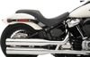 Predator Smooth SR Leather 2-Up Seat - Black - For 18-20 Harley Softail