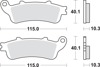 Sintered Brake Pads - 880Ls Sint Brake Pads Sbs