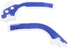 X-Grip Frame Guards White/Blue - For 16-19 Husqvarna KTM 125-450