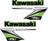 Factory Look Tank / Shroud Graphics - 2009 Style - For 09-12 Kawasaki KX250F KX450F