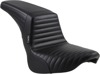 Kickflip Pleated Vinyl 2-Up Seat Black Foam - For 18-20 HD FXBB