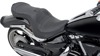 Mild Stitched Vinyl 2-Up Seat Black Low w/Backrest - For 09-15 Yamaha Raider