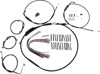 Extended Black Control Cable Kit for 12" Gorilla Bars - Fits 00-06 Harley Davidson Electra Glide Models