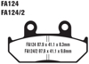 Standard Organic Brake Pads Front Set