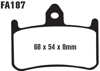 Standard Organic Brake Pads Front Set - Honda