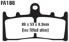 Standard Organic Brake Pads Front Set