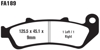 Standard Organic Brake Pads Front Set