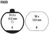 Standard Organic Brake Pads Front Set