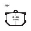 Standard Organic Brake Pads Front Set