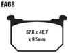 Standard Organic Brake Pads Front Set