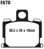 Standard Organic Brake Pads Front Set