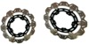 Front VEE Brake Rotors - Black - VEE Style Brake Rotor - Black Center Front Set