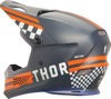 Thor Sector 2 Combat Helmet Matte Blue/Orange/Gray - S - MX helmet with matte blue/orange/gray finish