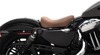 Bobber Smooth Leather Solo Seat Brown - For 10-20 Harley XL